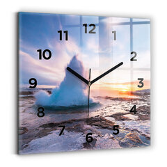 Seinakell Geyser Islandi Saarel, 30x30 cm цена и информация | Часы | kaup24.ee