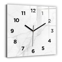 Seinakell Dekoratiivne Marmor, 30x30 cm цена и информация | Часы | kaup24.ee