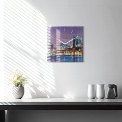 Seinakell Brooklyn Most Ja East River, 30x30 cm цена и информация | Часы | kaup24.ee