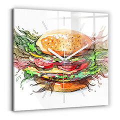 Seinakell Burger Xxl Juustuga, 30x30 cm hind ja info | Kellad | kaup24.ee