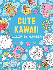 Cute Kawaii Color by Number цена и информация | Книги для малышей | kaup24.ee