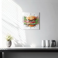 Seinakell Burger Xxl Juustuga, 30x30 cm hind ja info | Kellad | kaup24.ee