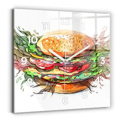 Seinakell Burger Xxl Juustuga, 30x30 cm hind ja info | Kellad | kaup24.ee