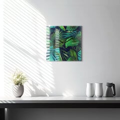 Seinakell Eksootilised Lehed, 30x30 cm цена и информация | Часы | kaup24.ee