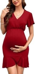 Платье для беременных Clearlove, красное цена и информация | Платье | kaup24.ee