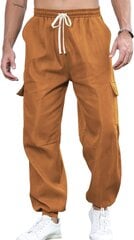 Мужские брюки-карго Remxi, оранжевые цена и информация | Мужские брюки | kaup24.ee