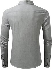 Мужская хлопковая рубашка Elegancity, коричневая/белая цена и информация | Мужские рубашки | kaup24.ee