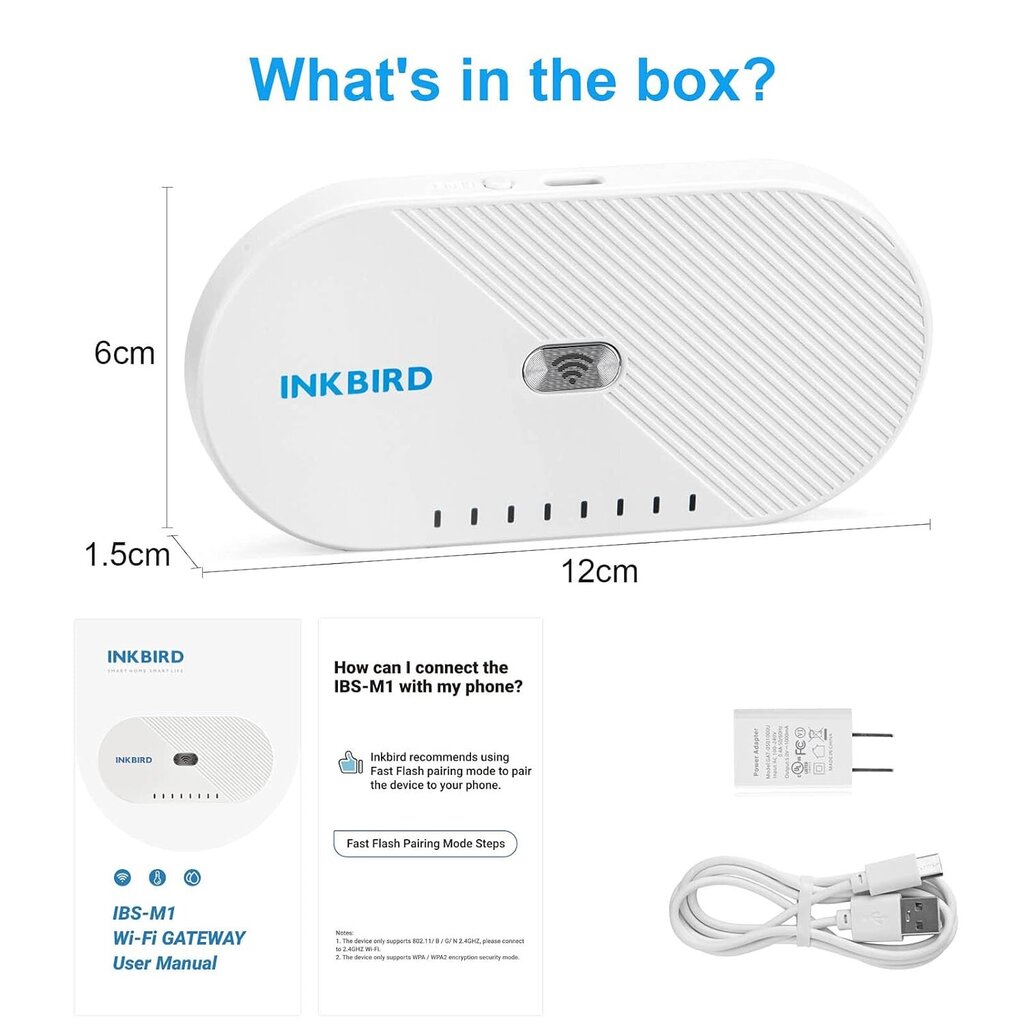 Kontroller Inkbird termostaatidele, IBS-M1 WiFi цена и информация | Termomeetrid | kaup24.ee