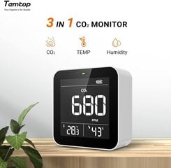 Умный измеритель качества воздуха Temtop, C10 цена и информация | Метеорологические станции, термометры | kaup24.ee