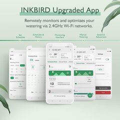 Ирригационная система Inkbird, IIC-800-WIFI, программатор на 8 зон, белый цена и информация | Оборудование для полива | kaup24.ee