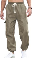 Мужские брюки-карго Remxi, бежевые цена и информация | Мужские брюки | kaup24.ee