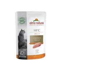 Дополнительный корм для кошек Almo Nature HFC Natural, курица в желе, 24x55 г. цена и информация | Кошачьи консервы | kaup24.ee