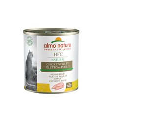 Almo Nature HFC Natural, kassidele mõeldud toidulisand, kanafilee, 12x280g hind ja info | Konservid kassidele | kaup24.ee
