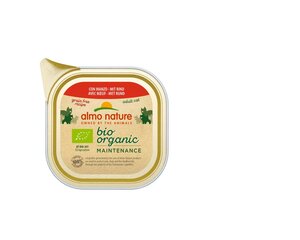 Almo Nature Bio Organic, täisväärtuslik toit kassidele, veiseliha pasteedikonserv, 19x85g hind ja info | Konservid kassidele | kaup24.ee