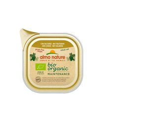 Almo Nature Bio Organic, täisväärtuslik toit kassidele, kanapastee, 19x85g hind ja info | Konservid kassidele | kaup24.ee