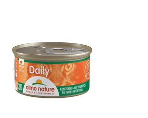 Полноценный корм для кошек Almo Nature Daily, нежный паштет с тунцом, 6x85 г цена и информация | Кошачьи консервы | kaup24.ee