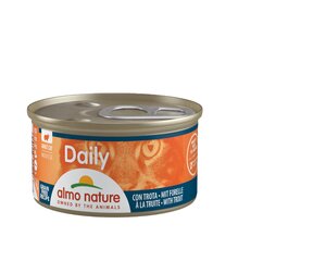 Полноценный корм для кошек Almo Nature Daily, нежный паштет с форелью, 6x85 г цена и информация | Кошачьи консервы | kaup24.ee