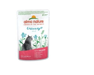 Полноценный корм для кошек Almo Nature Functional Urinary Help для здоровья мочевыводящих путей, с лососем, 12 х 70 г. цена и информация | Кошачьи консервы | kaup24.ee
