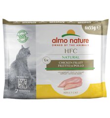 Almo Nature HFC Natural Megapack, kasside lisatoit, kanaliha, 4x6 (24x55g) цена и информация | Кошачьи консервы | kaup24.ee