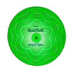 Tangle NightBall Valgustatud roheline korvpall, 25 cm цена и информация | Игрушки для мальчиков | kaup24.ee