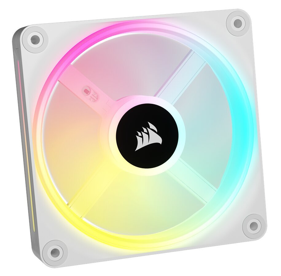 CORSAIR QX RGB seeria, iCUE LINK QX120 RGB WHITE, 120 mm magnetkupliga RGB ventilaator, laienduskomplekt цена и информация | Arvuti ventilaatorid | kaup24.ee