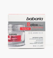 Näokreem Babaria Botox Effect Total Lift näokreem, 50ml hind ja info | Näokreemid | kaup24.ee