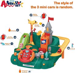 Детская трасса с рулем Car Adventure Game цена и информация | Игрушки для мальчиков | kaup24.ee