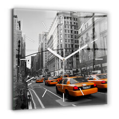 Seinakell Manhattan Ja Taksod, 30x30 cm hind ja info | Kellad | kaup24.ee