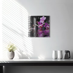 Seinakell Orhideell Vee Peal, 30x30 cm цена и информация | Часы | kaup24.ee