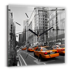 Seinakell Manhattan Ja Taksod, 30x30 cm цена и информация | Часы | kaup24.ee
