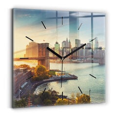 Seinakell New York Manhattanil, 30x30 cm цена и информация | Часы | kaup24.ee