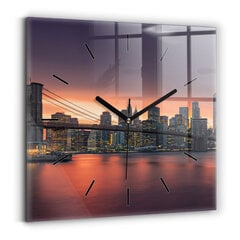 Seinakell New Yorgi East River, 30x30 cm hind ja info | Kellad | kaup24.ee