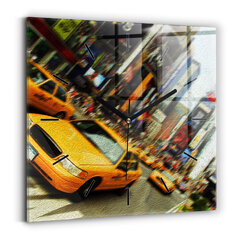 Seinakell New Yorgi Linna Taksod, 30x30 cm hind ja info | Kellad | kaup24.ee