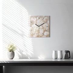 Seinakell Väikesed Valged Lilled, 30x30 cm цена и информация | Часы | kaup24.ee