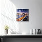 Seinakell New York Ja Päikeseloojang, 30x30 cm цена и информация | Kellad | kaup24.ee