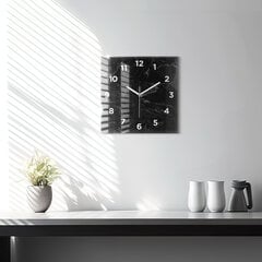 Seinakell Must Marmor, 30x30 cm цена и информация | Часы | kaup24.ee