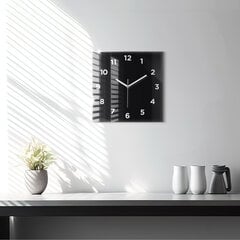 Seinakell Must, 30x30 cm цена и информация | Часы | kaup24.ee