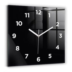 Seinakell Must, 30x30 cm цена и информация | Часы | kaup24.ee