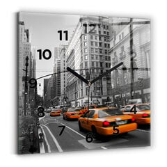 Seinakell Manhattan Ja Taksod, 30x30 cm цена и информация | Часы | kaup24.ee