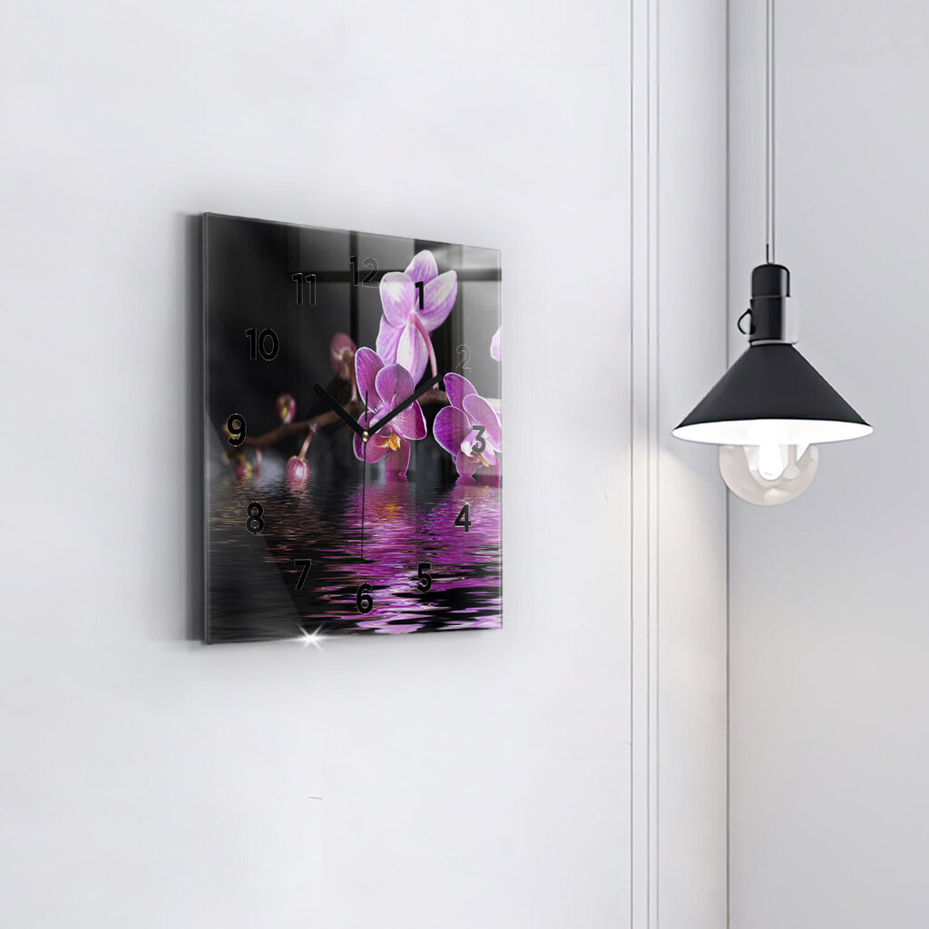 Seinakell Orhideell Vee Peal, 30x30 cm hind ja info | Kellad | kaup24.ee