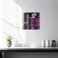 Seinakell Orhideell Vee Peal, 30x30 cm цена и информация | Часы | kaup24.ee