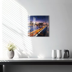 Seinakell New York Ja Päikeseloojang, 30x30 cm hind ja info | Kellad | kaup24.ee