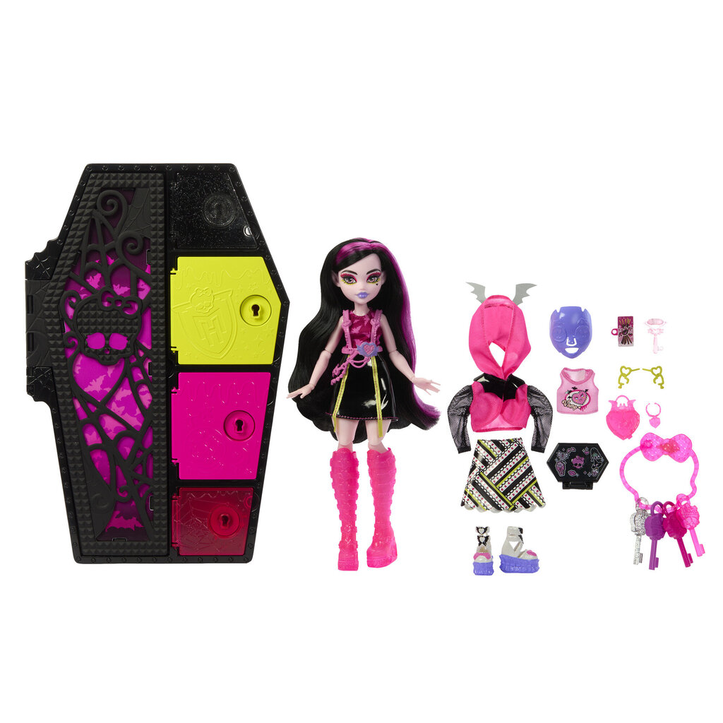 Monster High Skulltimates üllatusnukk, Draculaura цена и информация | Tüdrukute mänguasjad | kaup24.ee