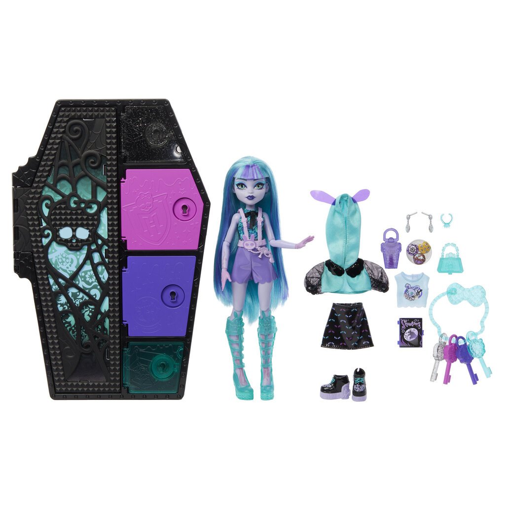 Кукла с сюрпризами Monster High Skulltimates Neon Frights Twyla цена |  kaup24.ee