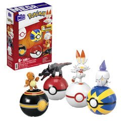 Pokemoni komplekt Pokemon Mega Construx, 4 tk, 105 det. цена и информация | Игрушки для мальчиков | kaup24.ee