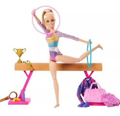 Võimlemisnukk koos aksessuaaridega Barbie hind ja info | Tüdrukute mänguasjad | kaup24.ee