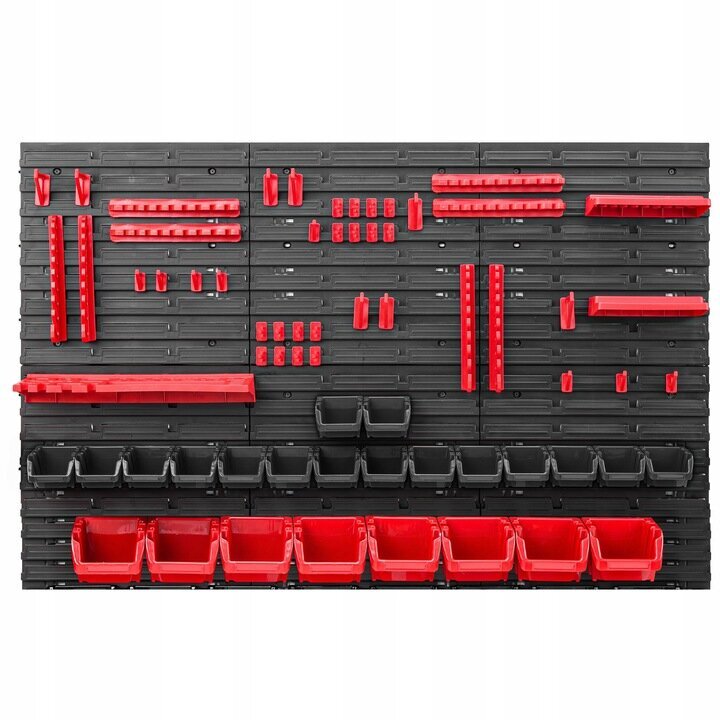 Tööriistasein erinevate riiulitega ITB-MIX9 117x78 cm hind ja info | Tööriistakastid, tööriistahoidjad | kaup24.ee