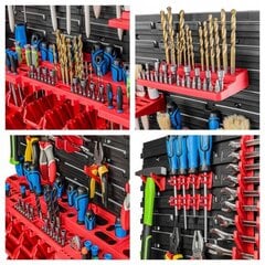 Tööriistasein erinevate riiulitega ITB-MIX9 117x78 cm hind ja info | Tööriistakastid, tööriistahoidjad | kaup24.ee