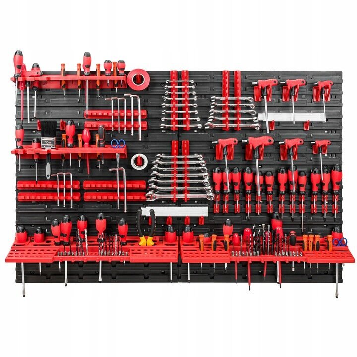 Tööriistasein erinevate riiulitega Pafen 1152 x 780 mm цена и информация | Tööriistakastid, tööriistahoidjad | kaup24.ee