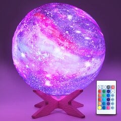 3D Kuu öölamp Moon 21cm, Carbonpro цена и информация | Праздничные декорации | kaup24.ee